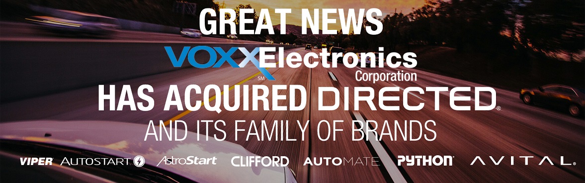 Voxx Electronics has acquired Directed and its family brands